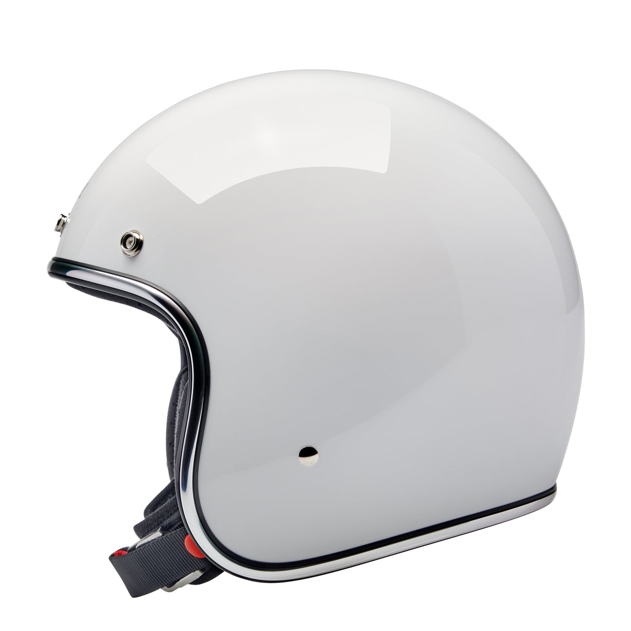 Biltwell Bonanza Helmet DOT Approved - Gloss White