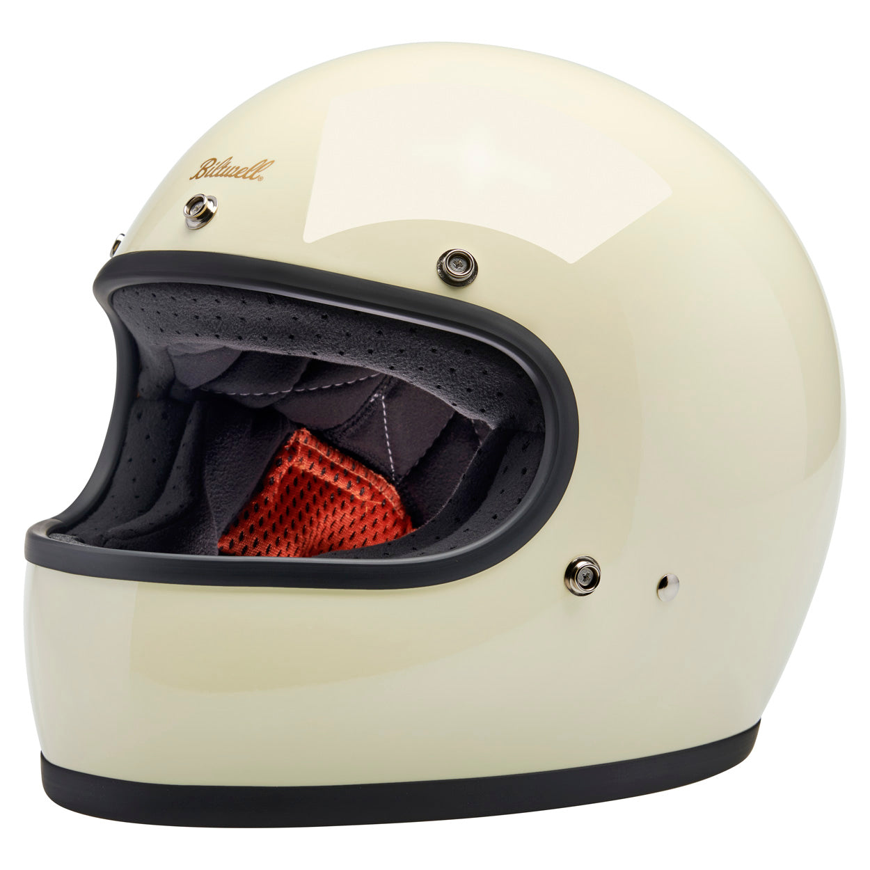 Gringo ECE R22.06 Helmet - Gloss Vintage White