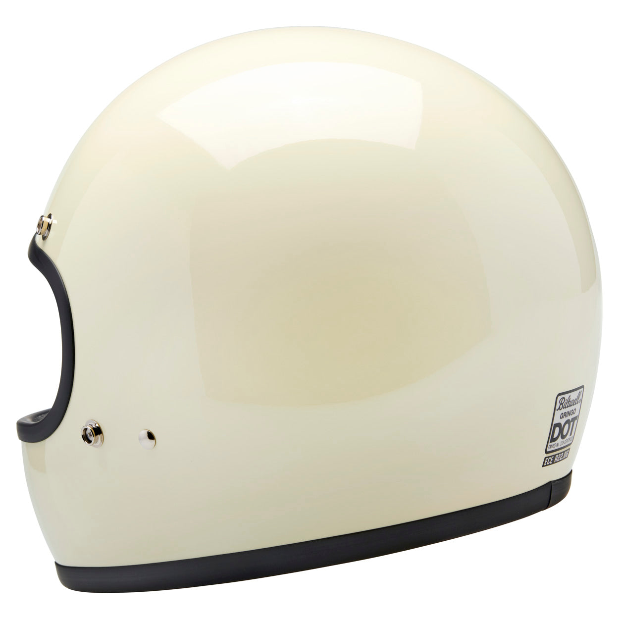 Gringo ECE R22.06 Helmet - Gloss Vintage White