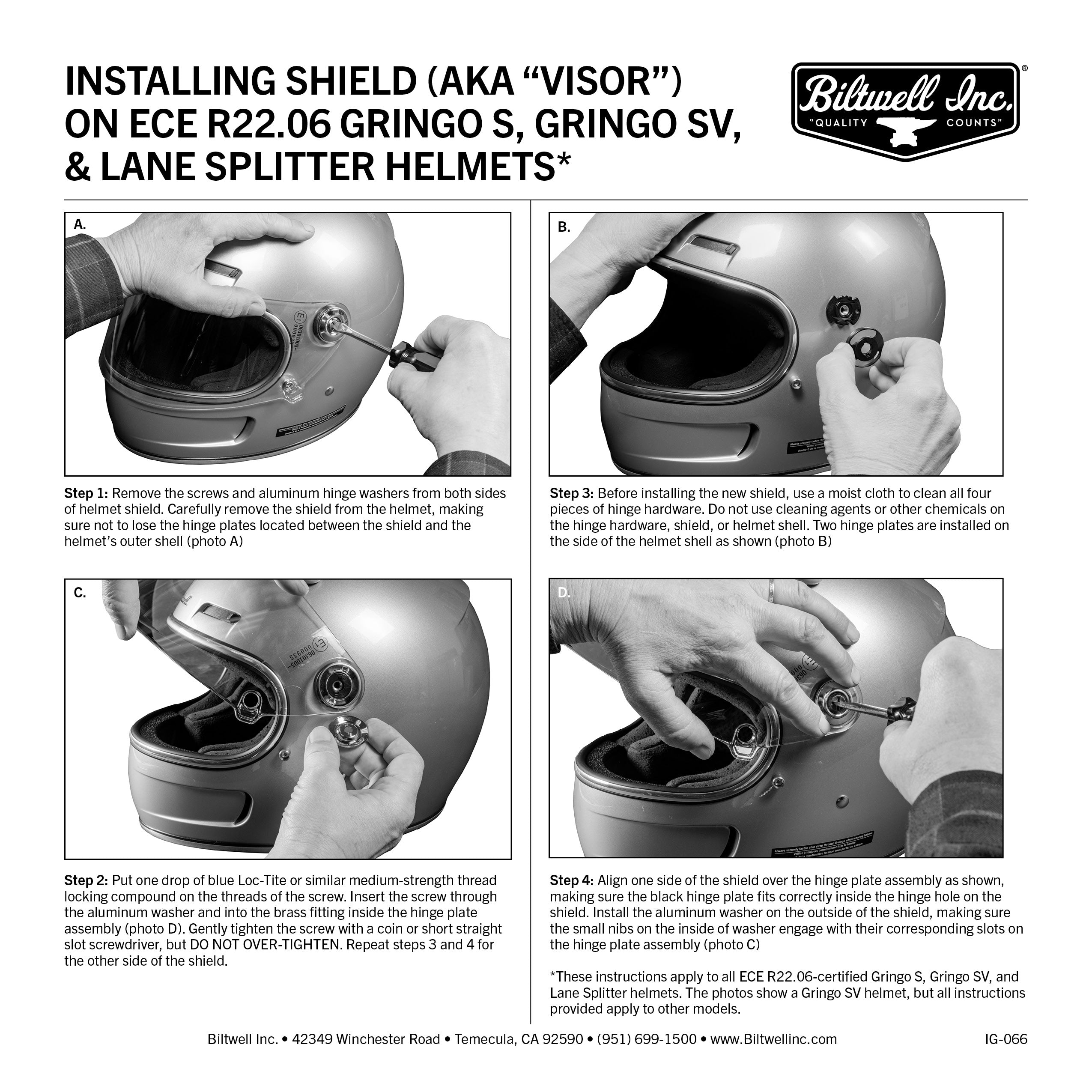 Gringo S / SV Shield - Pinlock ProtecTINT Lens