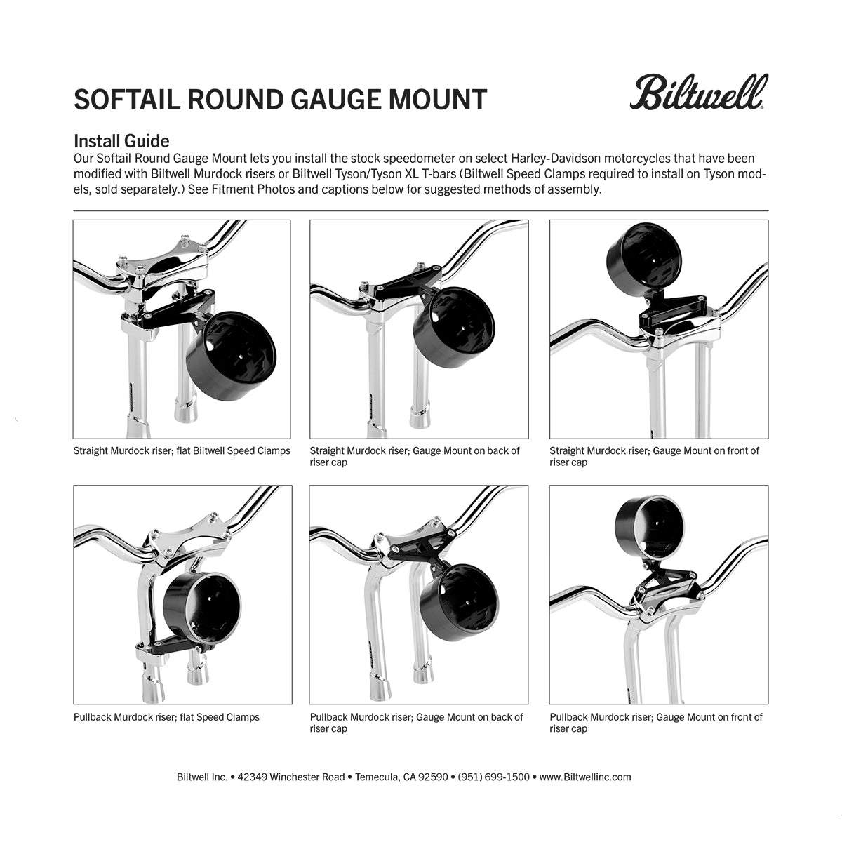 Softail Gauge Mount