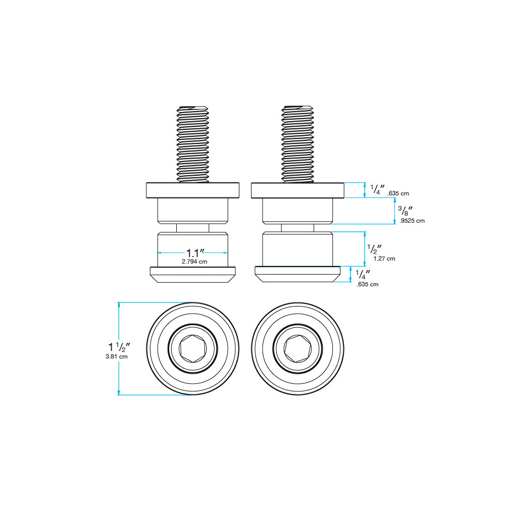 Riser Bushings - Chrome