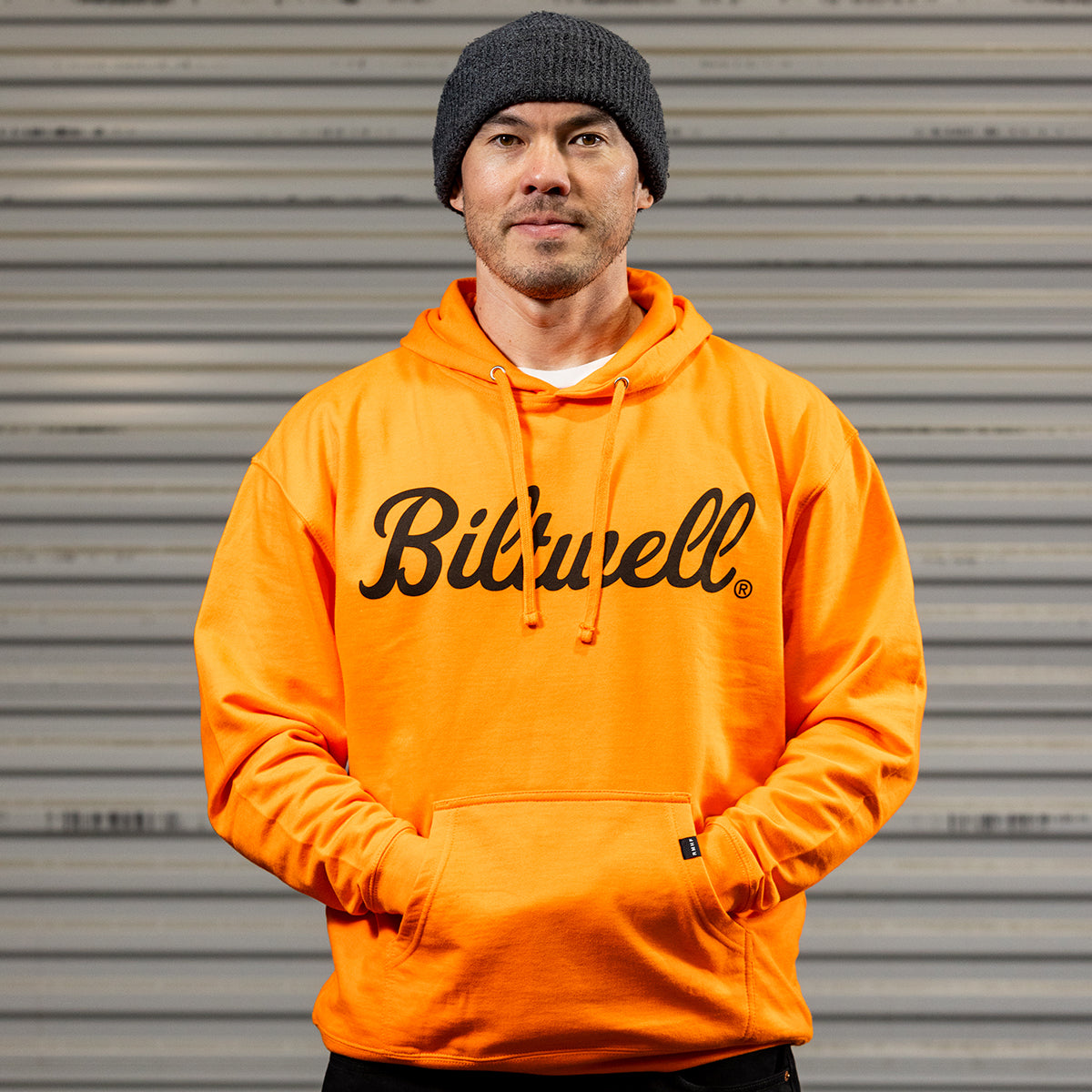 Script Pullover Hoodie - Hi-Vis