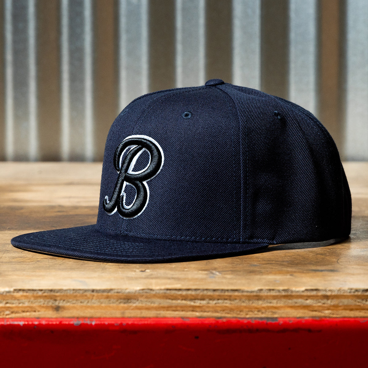 Script B Snap Back - Navy