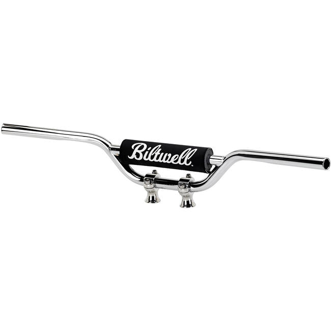 Biltwell Moto Bar Pad - Checkers / Script Black