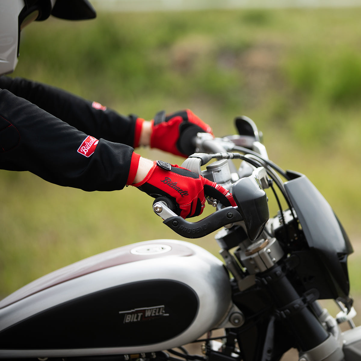 Black and white motorcycle 2024 gloves